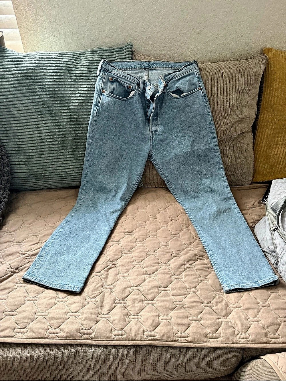 Levi's 501 Straight Leg Jeans Blue Waist 31 Length 26
